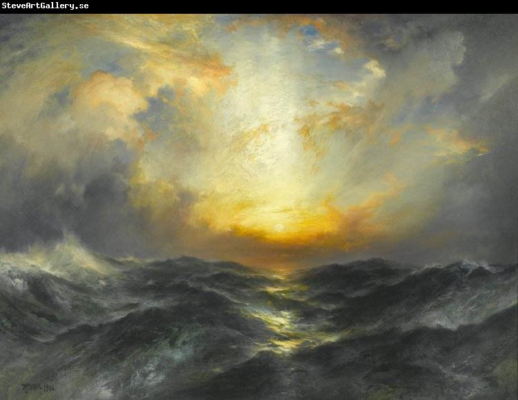 Thomas Moran Sunset at Sea